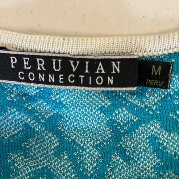 Peruvian Connection Bahia Pima Cotton Dress Medium - Picture 8 of 8